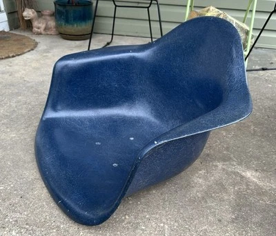 AZUL MARINO Original HERMAN MILLER Eames Fibra de Vidrio ¡SOLO CARCASA ZENITH! Foto 1 de 4