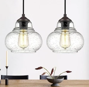 Bubble Glas Pendelleuchten 2 Stück - Bild 1 von 4