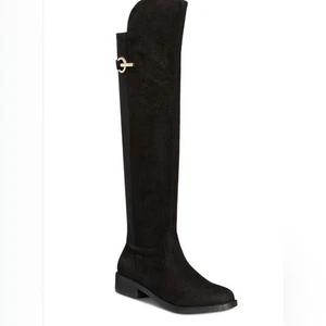 Zigi Soho Black Over-the-Knee Boots with Gold Accent size  7 new - Picture 1 of 7