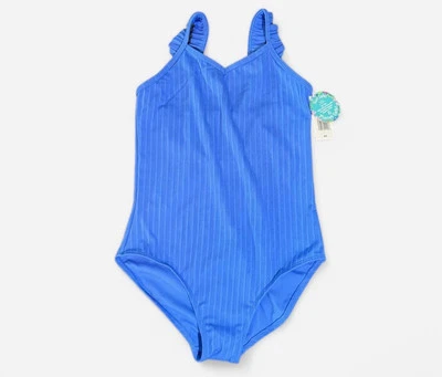 Traje de baño azul de una pieza para niña talla 14 Foto 1 de 4