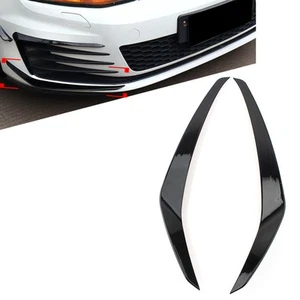 Pair Glossy Black Front Bumper Side Air Vent Trim For VW Golf 7 2013-2016 - Picture 1 of 8