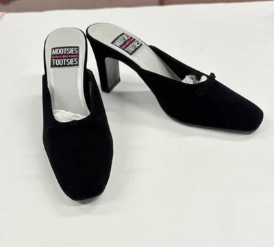 Mootsies Tootsies Colección Karina Tacón Negro Mujer 8.5 M Espalda Abierta Puntera Cerrada Foto 1 de 4