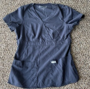 Women's Small Gray Grey’s Anatomy Scrub Top - Picture 1 of 1