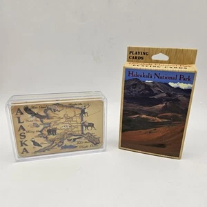 Vintage Souvenir Hawaii Alaska Playing Cards Sealed Case/Box New - Imagen 1 de 7