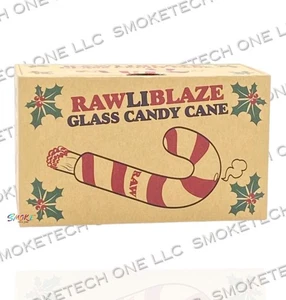 RAW Glass Candy Cane Pipe - Imagen 1 de 3