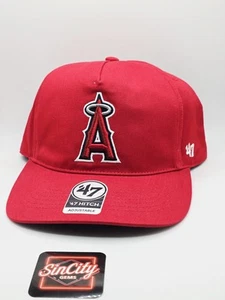 Anaheim Angels MLB ‘47 HITCH Classic Red Snapback Hat Cap NWT  - Picture 1 of 4