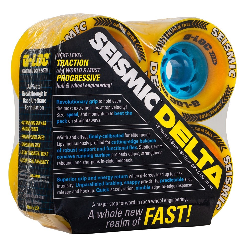 seismic hotspot 82a 76mm ダウンヒル ロンスケ Skate Wheels, Skate Hot Wheels, Black Skate Wheels by