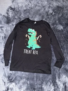 Youth Kids Christmas Shirt T-Rex Size Small - Picture 1 of 5