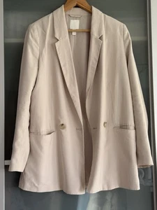 Blazer H&M beige - Gr. S - long, oversize - Bild 1 von 5