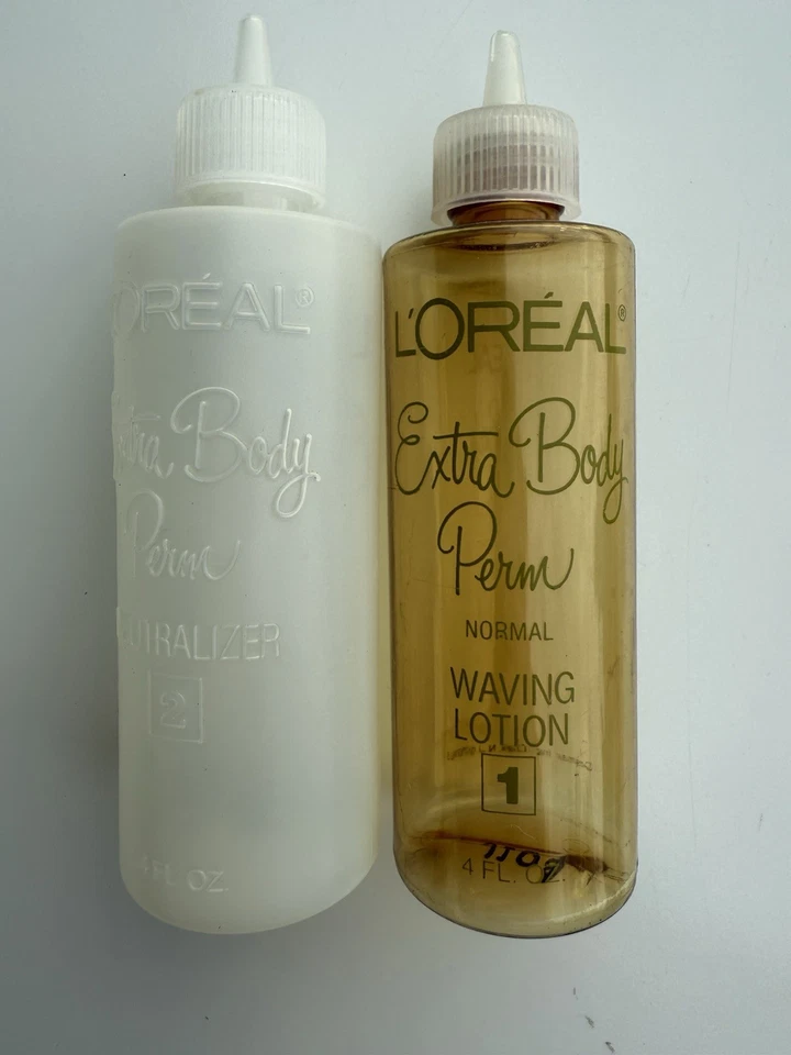 Loción neutralizadora LOREAL vintage botellas permanentes peluquería cuerpo extra 4 fl oz Foto 1 de 4