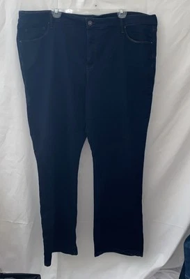 STYLE & CO. SIZE 22 W  BOOT CUT  LEG DARK BLUE WASH DENIM JEANS WOMENS - Image 1 of 4