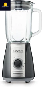 600W Glass Jug Blender 1.5L Ice Crusher 5 Speed Pulse Smoothie Maker Grey - Picture 1 of 6
