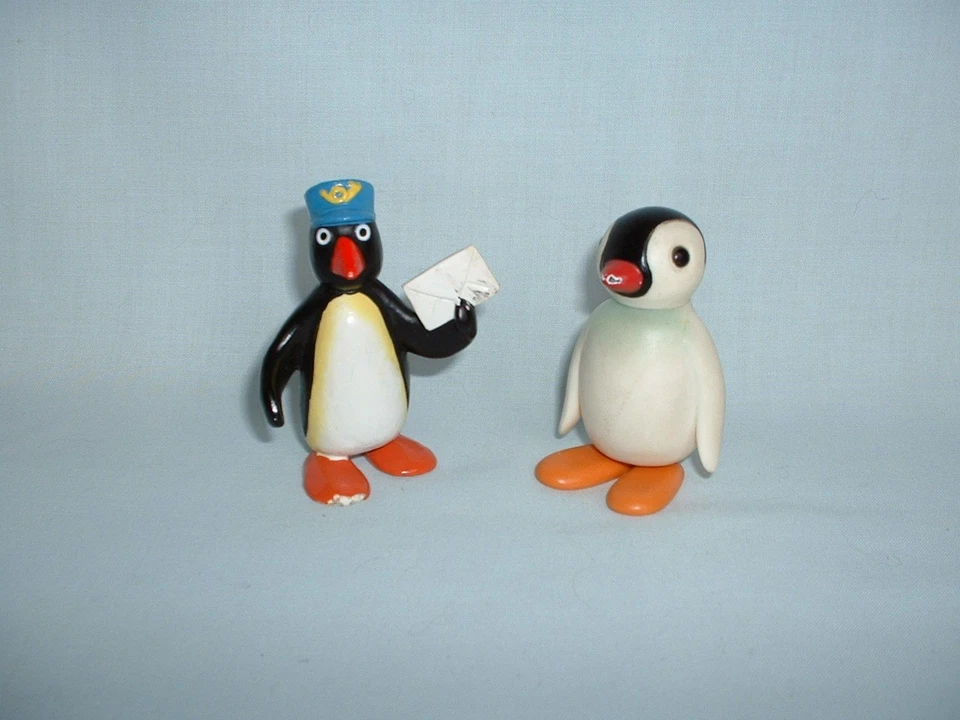 PINGU PAPA CARTERO Y BEBÉ PINGA PINGÜINO Figuras de vinilo de plástico Juguetes (y AMIGOS) Foto 1 de 3