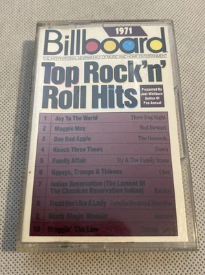 Billboard Top Rock’n’ Roll Hits 1971 Cassette Tape RARE VINTAGE TESTED - Image 1 of 4