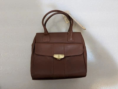 Bolso Mark Cross Vintage Cuero Marrón Raro Nuevo Con Etiquetas Foto 1 de 4