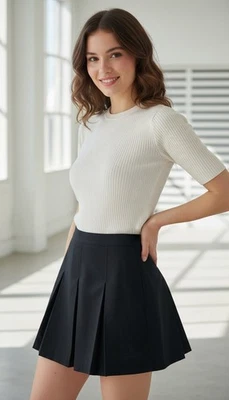 Le Coq Sportit Women's Golf Tennis Pleated Skirt Black Size 10 - Image 1 of 4