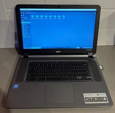 Acer Chromebook 15 CB3-532 16GB (Linux),Charger, 32GB SD Card, HDMI Cable, Mouse - Image 1 of 4