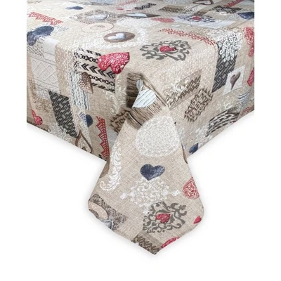 TOVAGLIA antimacchia RESINATA TORINO Tirolese SHABBY Rosso - Image 1 of 4