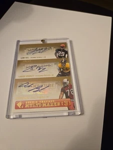 Upper Deck SP MULTI - MARKS 3 Leon Hall /lamarr Woodley /Alan Branch #04/25 - Picture 1 of 6