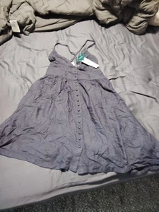 Roxy Medium Nwt Summer Dress $60 MSRP Beautiful Dress Navy Blue - Picture 1 of 3