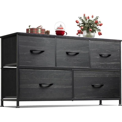 卧室梳妆台带5个抽屉,宽抽屉柜,织物梳妆台,St... — 第 1/4 张图片