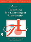 Teaching for Learning at University Paperback Denise, Fuller, Ric