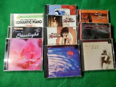 Lot of 10 Romantic Music CDs 91 Musical Pieces for Private Moments Foto 1 de 4