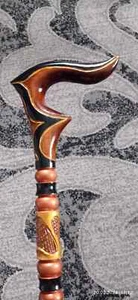 Walking cane women Walking cane stick Hand carved walking stick Hiking stick - Picture 1 of 8