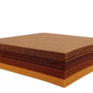 4x8 Pcs Felt Fabric Sheet 6x6 inches Brown Series Craft Squares Nonwoven 1mm ... - Picture 1 of 6