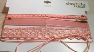 Charlotte Russe 6 pink colored choker necklaces to be worn separately. - Picture 1 of 6