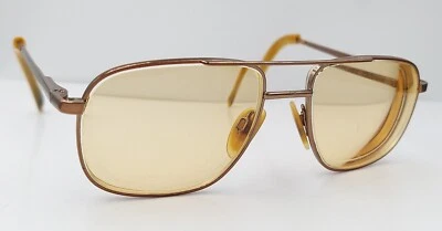 Gafas de sol vintage Luxottica Hector bronce piloto metal Italia SOLO MARCOS Foto 1 de 4