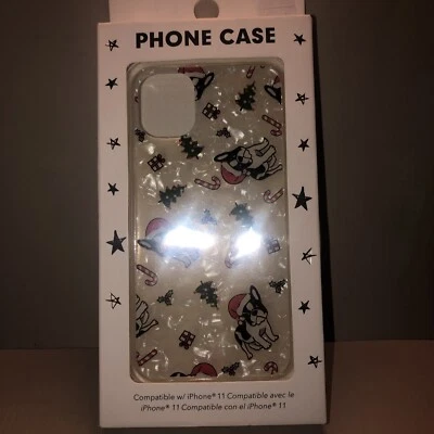 Funda de teléfono Bull Dog Santa Navidad para iPhone 11 Forever 21 NUEVA EN CAJA bastón de caramelo Foto 1 de 4