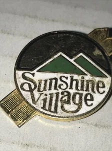 Prendedor de sombrero de solapa de metal colorido Sunshine Village de colección - Imagen 1 de 4