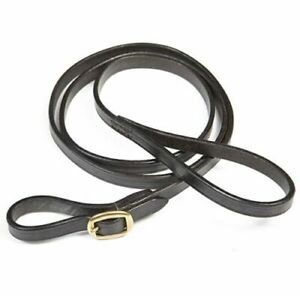 NEW Premium Leather LEAD REIN For Showing Horse/Pony Black Brown 1/2 or 3/4 inch