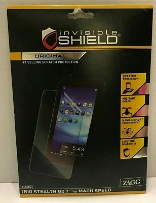 ZAGG invisibleSHIELD Trio Stealth G2 7" by Screen Protector - New - Image 1 of 2