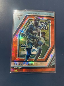 Jalen Duren 2022-2023 Panini Flux Rookie Red Cracked Ice Prizm #226 Pistons ++