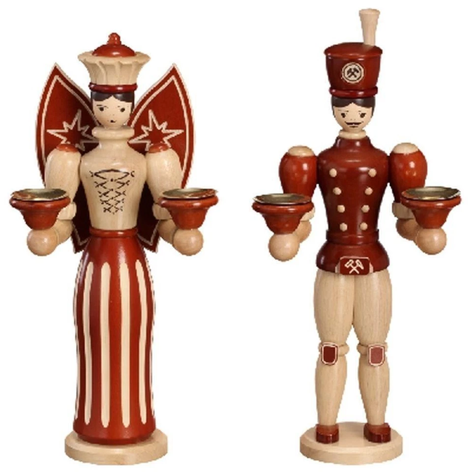 Figurine De Noël Ange Marron H= 30Cm NEU Noël Décoration De Fenêtre Seiffen - Photo 1/1