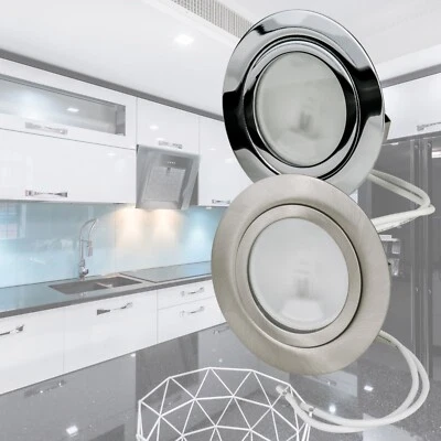 Möbel Einbaustrahler Halogen LED 12Volt G4 Schrankleuchte Spiegelleuchte Spot - Bild 1 von 4