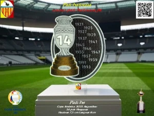 Badge Patch Copa América 2021 Vainqueur 14 fois maillot foot Argentine - Picture 1 of 4