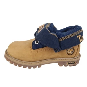 Timberland Little Kid's Roll Top Thermal 29856 Snow Boots Winter Wheat Sz 10 - Picture 1 of 9