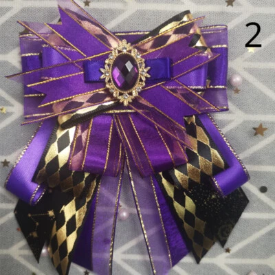 Clip Pre Atado Cuello Corbata Cuentas Lazo Lolita Princesa Accesorio Club Fiesta Juegos con disfraces Foto 1 de 4