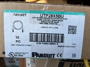 Panduit Cat6A Patch Cords 5ft. - Picture 1 of 1
