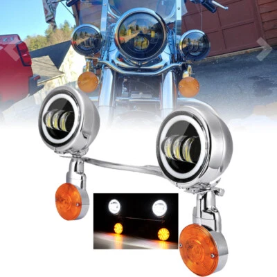 Barra de luz LED de señales de giro de paso para Yamaha V-Star XVS 650 1100 Classic Foto 1 de 4