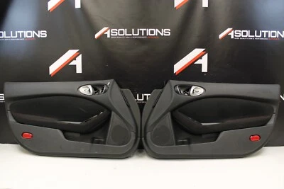 Nissan 370Z Nismo 2012 OEM conjunto de paneles de puerta panel de moldura negro con costuras rojas Foto 1 de 4