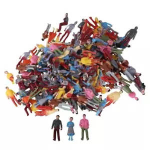 200 pezzi modellini colorati figure persone in miniatura passerby scala 1:100 - Foto 1 di 6