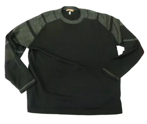 Suéter Pullover Smartwool Para Hombre XL 100% Lana Merino Negro Gris Bloque de Color - Imagen 1 de 6