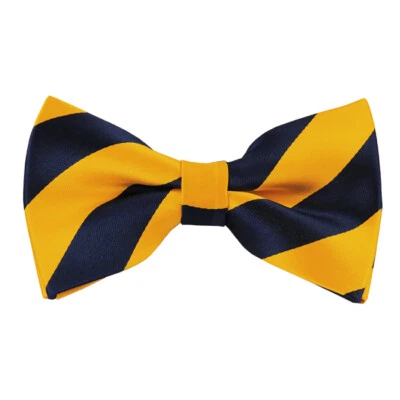 Pajarita preatada a rayas universitarias Romario Manzini® para hombre (23 colores) Foto 1 de 4