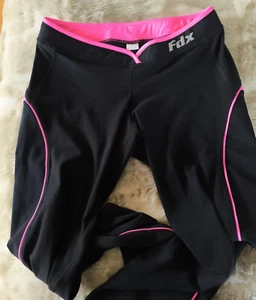FDX Trainingsleggings schwarz/pink volle Länge Größe XL Fleece gefüttert Yoga Laufen - Bild 1 von 11