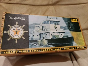 2000 Ertl Diecast Texaco Fire Chief Millennium Tugboat Bank 1st In Series Mint - Picture 1 of 9