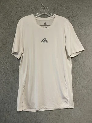 Camisa Adidas PrimeGreen Tech Fit Para Hombre Talla XL Blanca Manga Corta Elastizada Adulto Foto 1 de 4